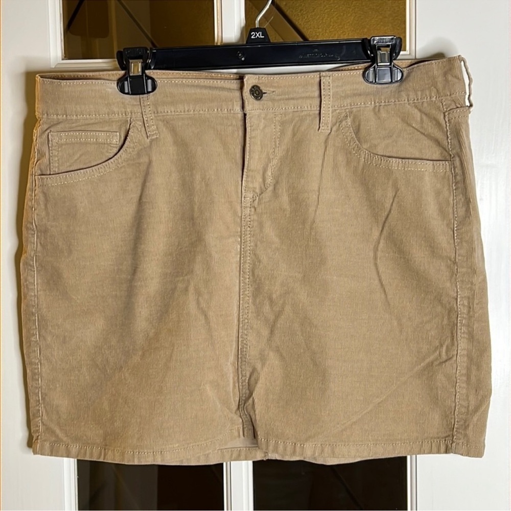 OLD NAVY Tan Corduroy Mini Skirt Size 12